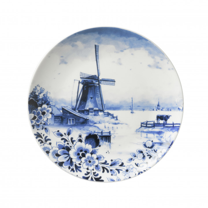 Buy Plate Windmill medium » Heinen Delfts Blauw