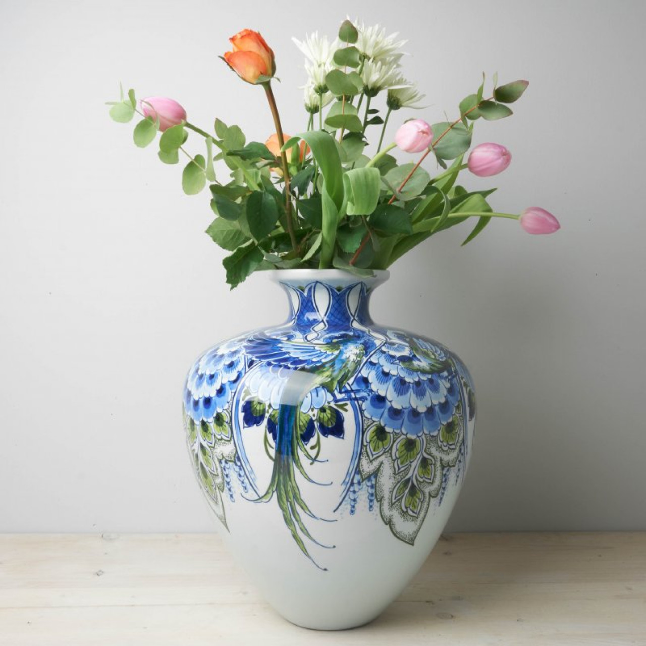 Buy Flower vase smooth landscape » Heinen Delfts Blauw