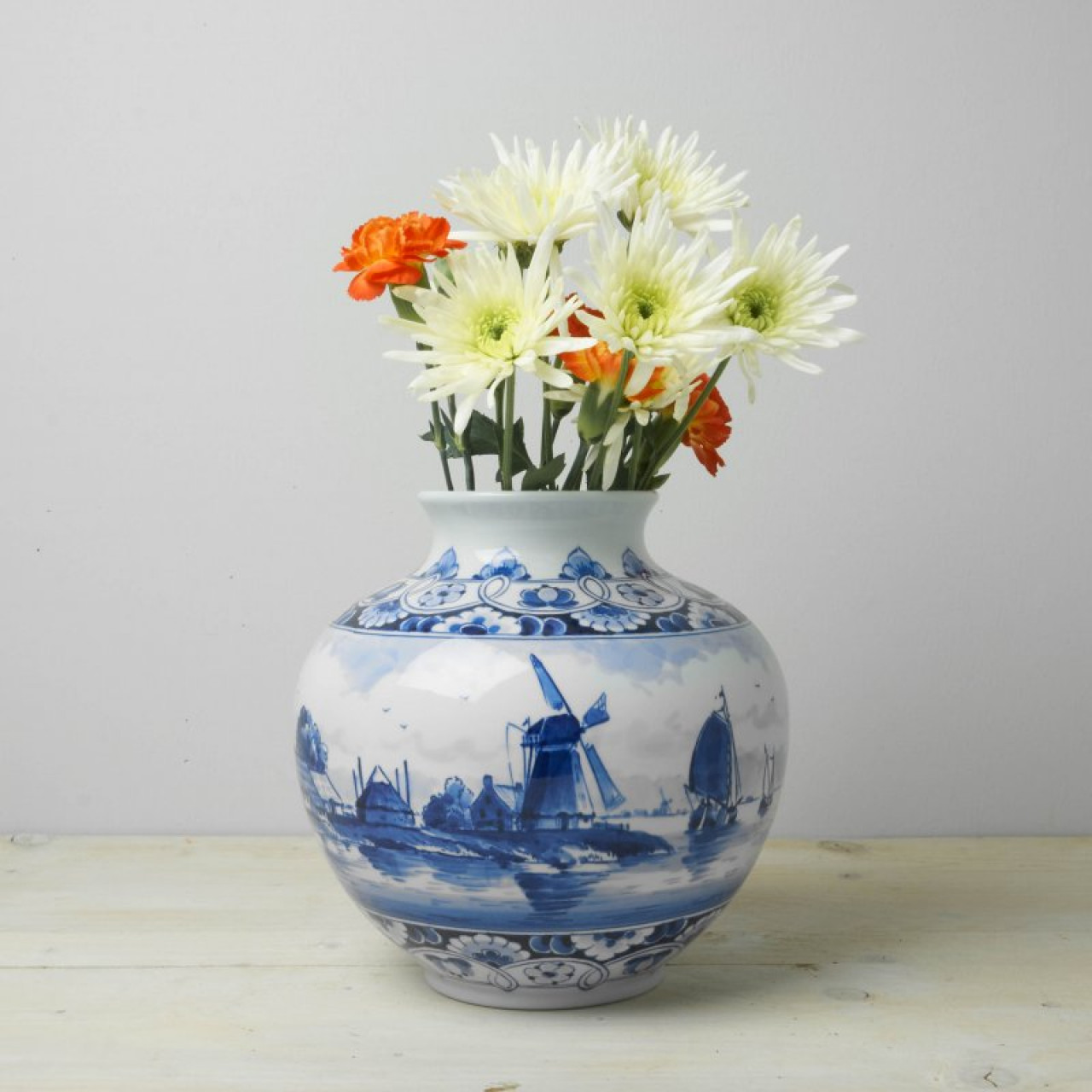 Buy Flower vase smooth landscape » Heinen Delfts Blauw